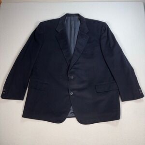 Chester Barrie 100%‎ Cashmere Blazer Men's XL* Black Made in England Jacket